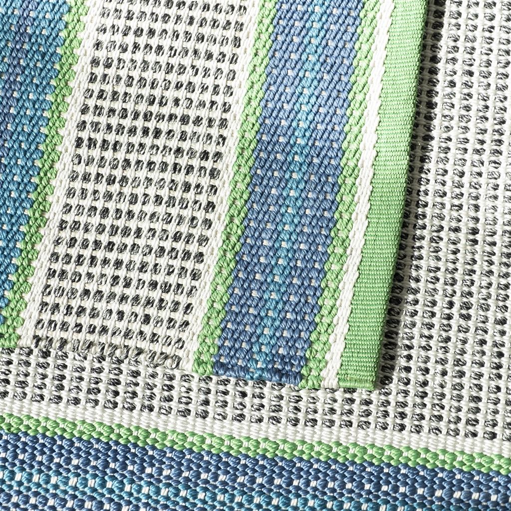 Designers Guild Pompano Cobalt Outdoor Rug