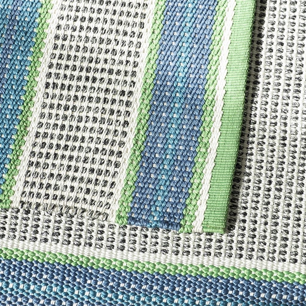 Designers Guild Pompano Cobalt Outdoor Rug
