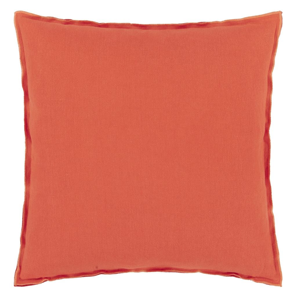 Designers Guild Brera Lino Nasturtium & Papaya Linen Decorative Pillow