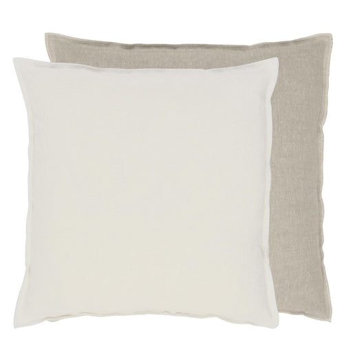 Brera Lino - Alabaster & Natural - Cushion - 43x43cm
