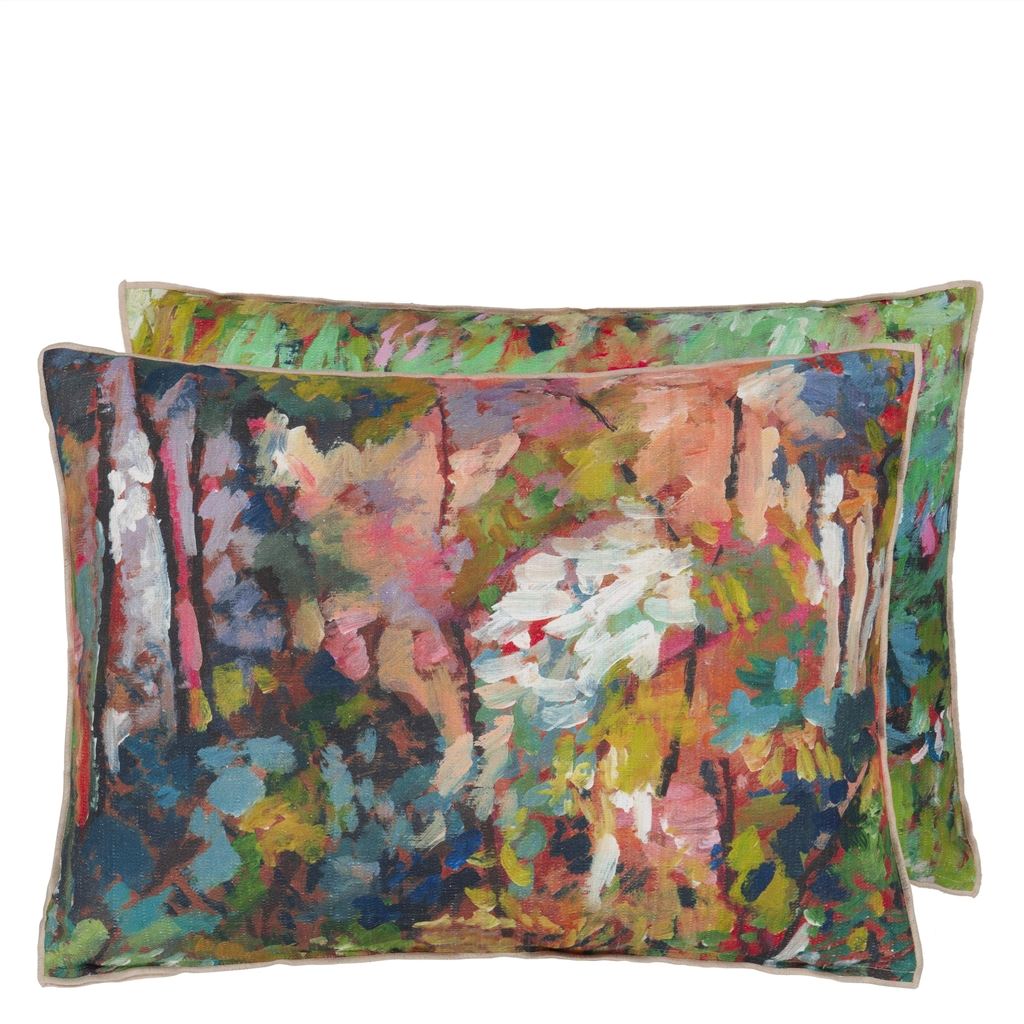 Foret Impressionniste - Forest - Cushion - 60x45cm