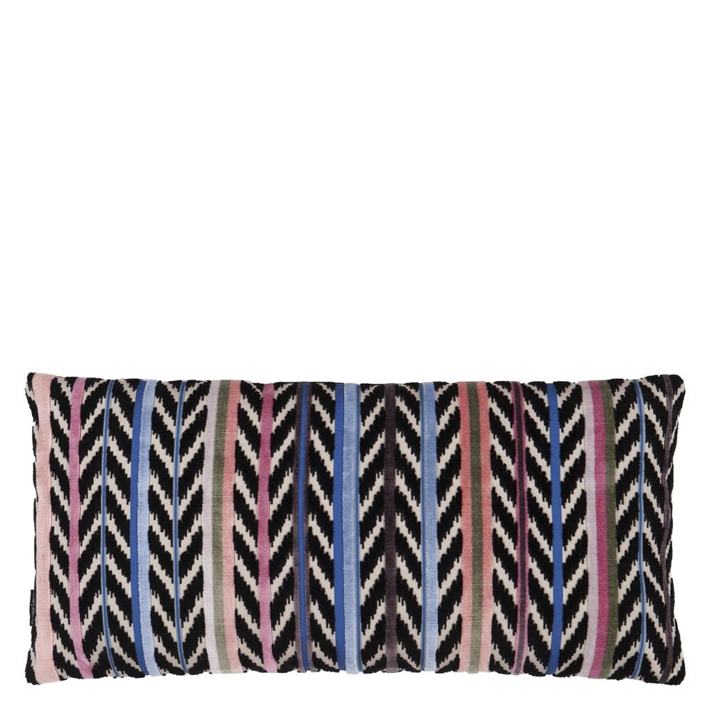 Cojín decorativo Jaipur Stripe Azur