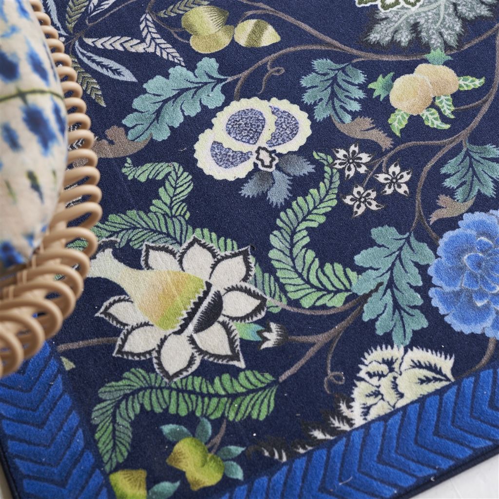 Designers Guild Brocart Decoratif Indigo Rug