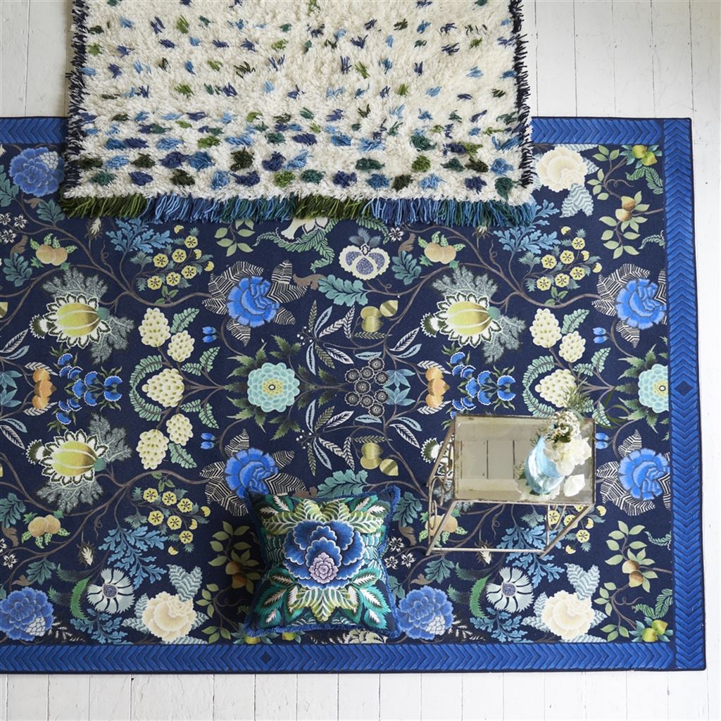 Designers Guild Brocart Decoratif Indigo Rug