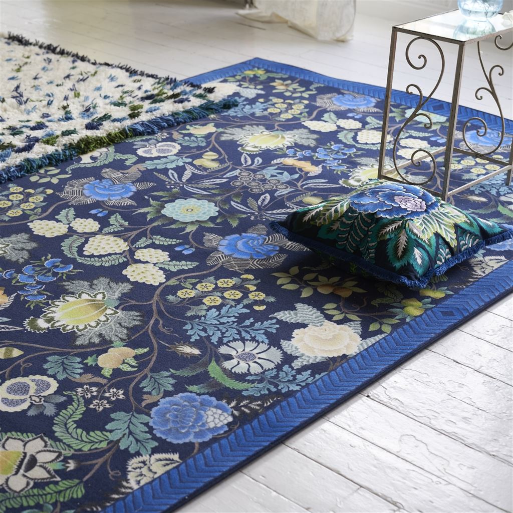 Designers Guild Brocart Decoratif Indigo Rug