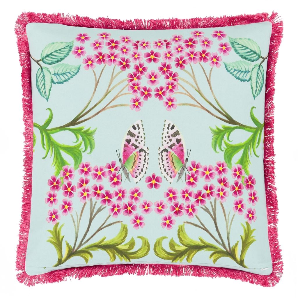 Cojín decorativo Eleonora Embroidered Alchemilla de algodón de Designers Guild