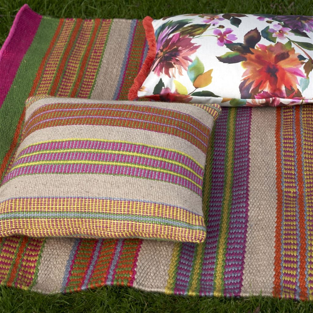 Designers Guild Mahakam Coral Outdoor Rug