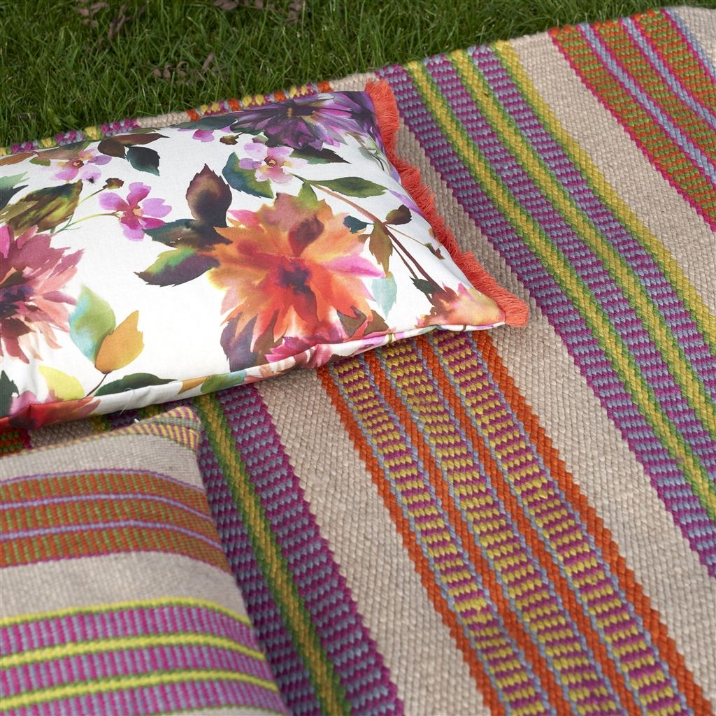Designers Guild Mahakam Coral Outdoor Rug