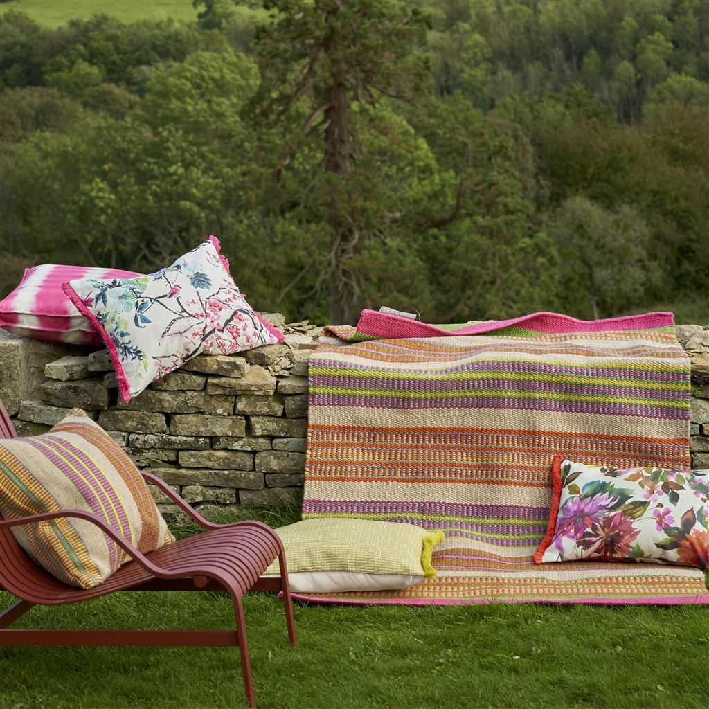 Designers Guild Mahakam Coral Outdoor Rug