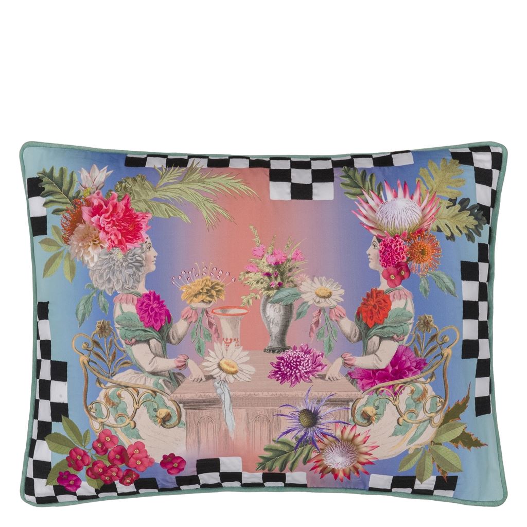 Fleurs Jumelles Mosaique Decorative Pillow