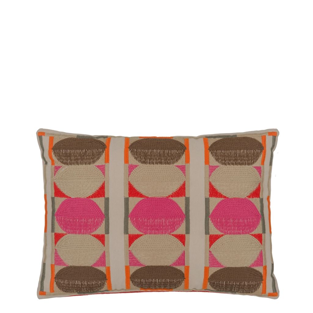 Designers Guild Kushime Fuchsia Cotton Decorative Pillow