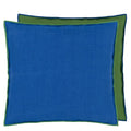 Brera Lino Lagoon & Emerald Cushion