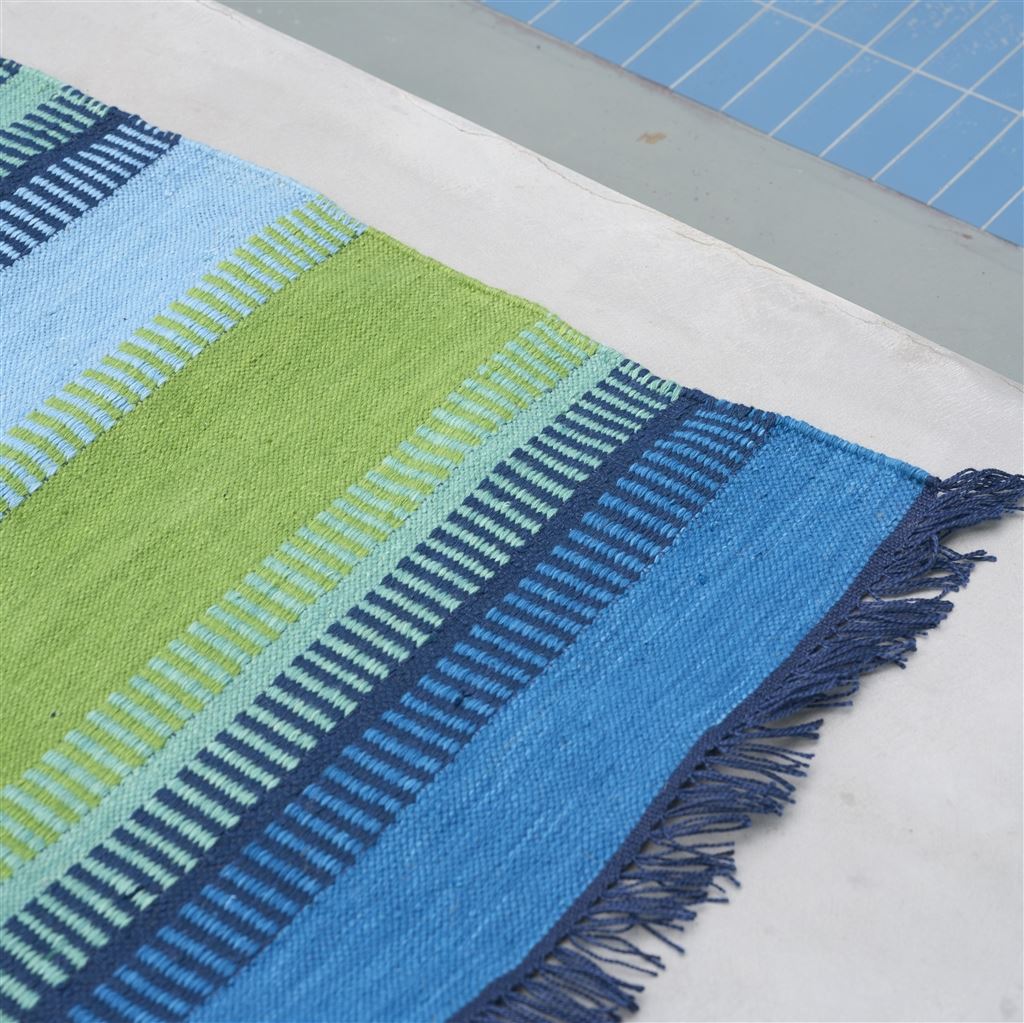Designers Guild Muturi Cobalt Outdoor Rug