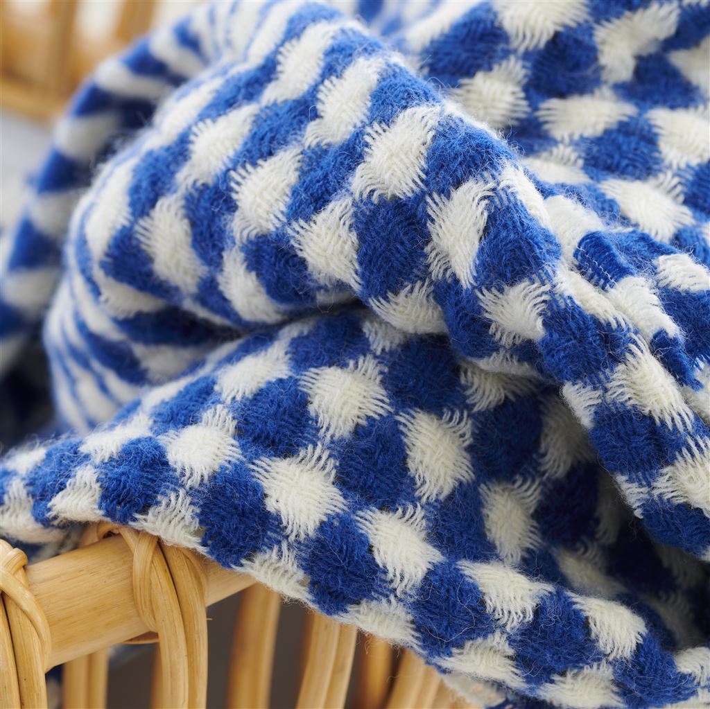 Designers Guild Lansdowne Cobalt Throw