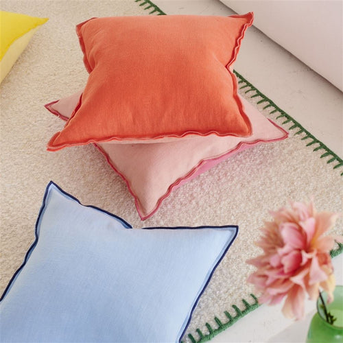 Designers Guild Brera Lino Nasturtium & Papaya Linen Decorative Pillow