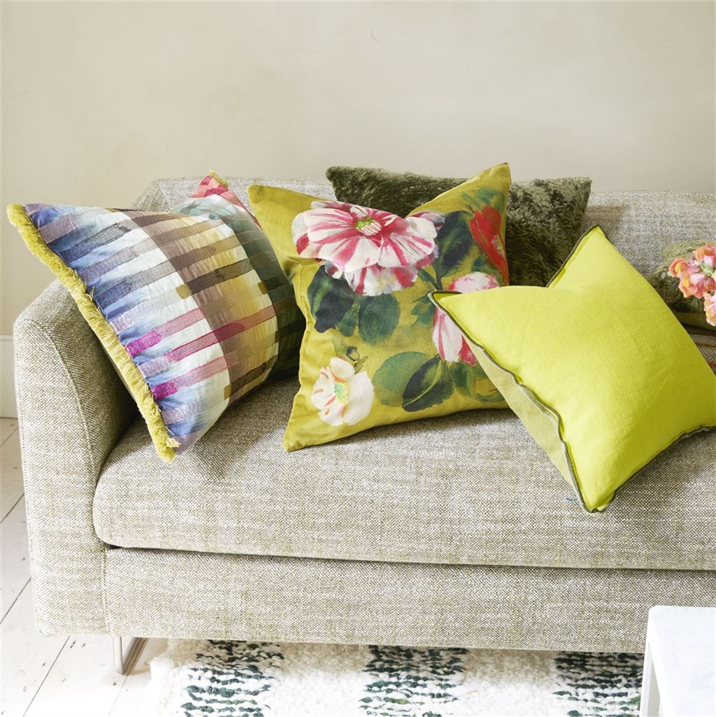 Designers Guild Camellia Velours Mimosa Decorative Pillow