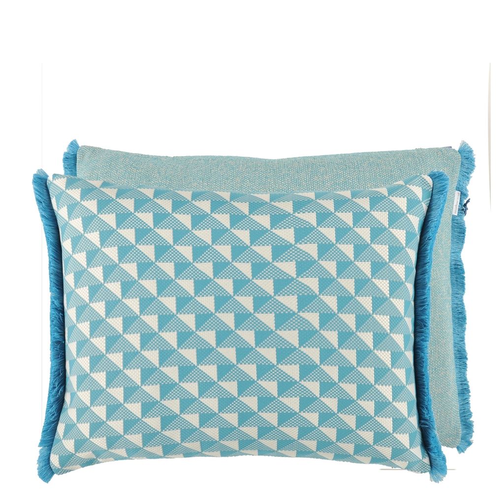 Tarakan Azure Outdoor Pillow