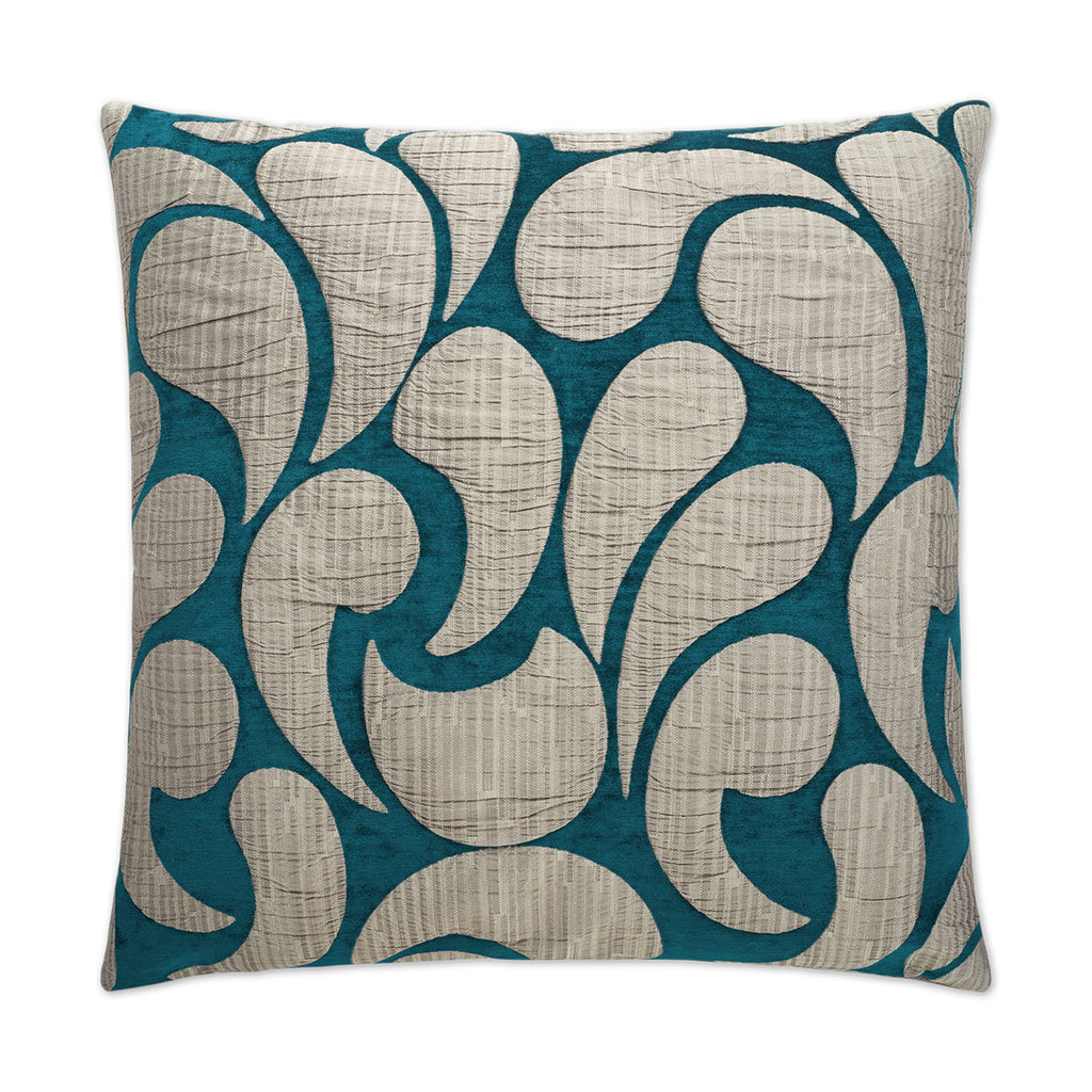 Drizzle Pillow - Peacock