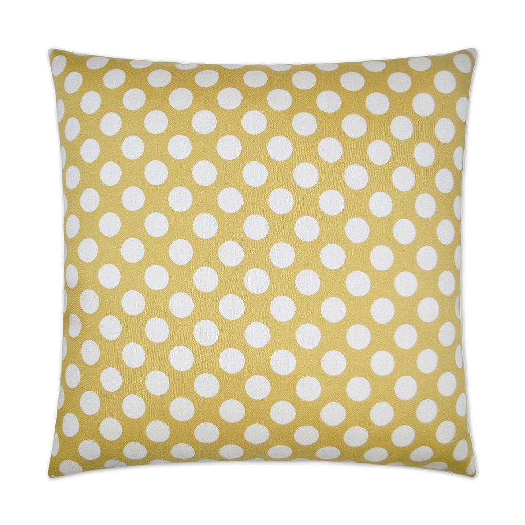 Polka Dots Pillow - Gold