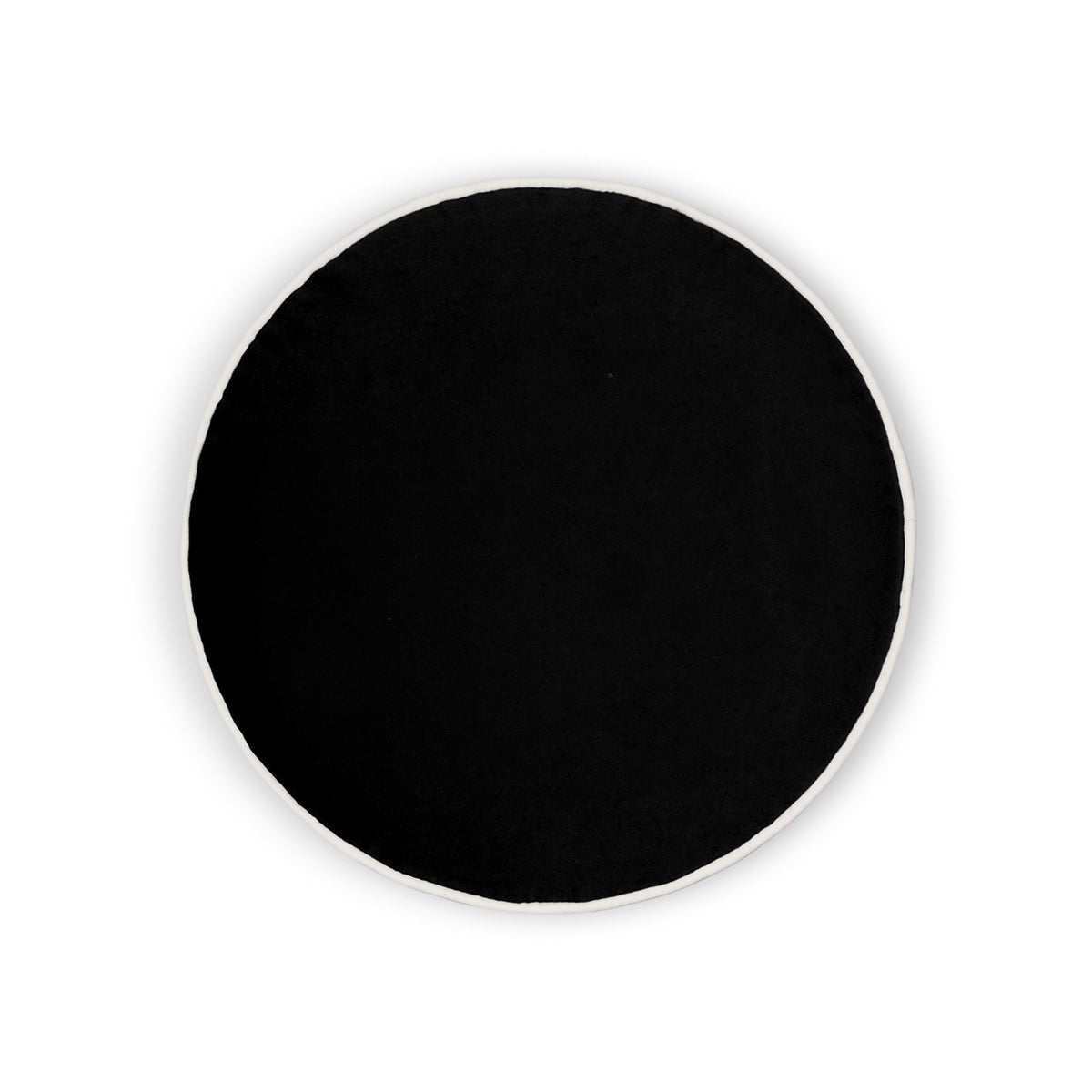 Posh Circle Pillow - Black