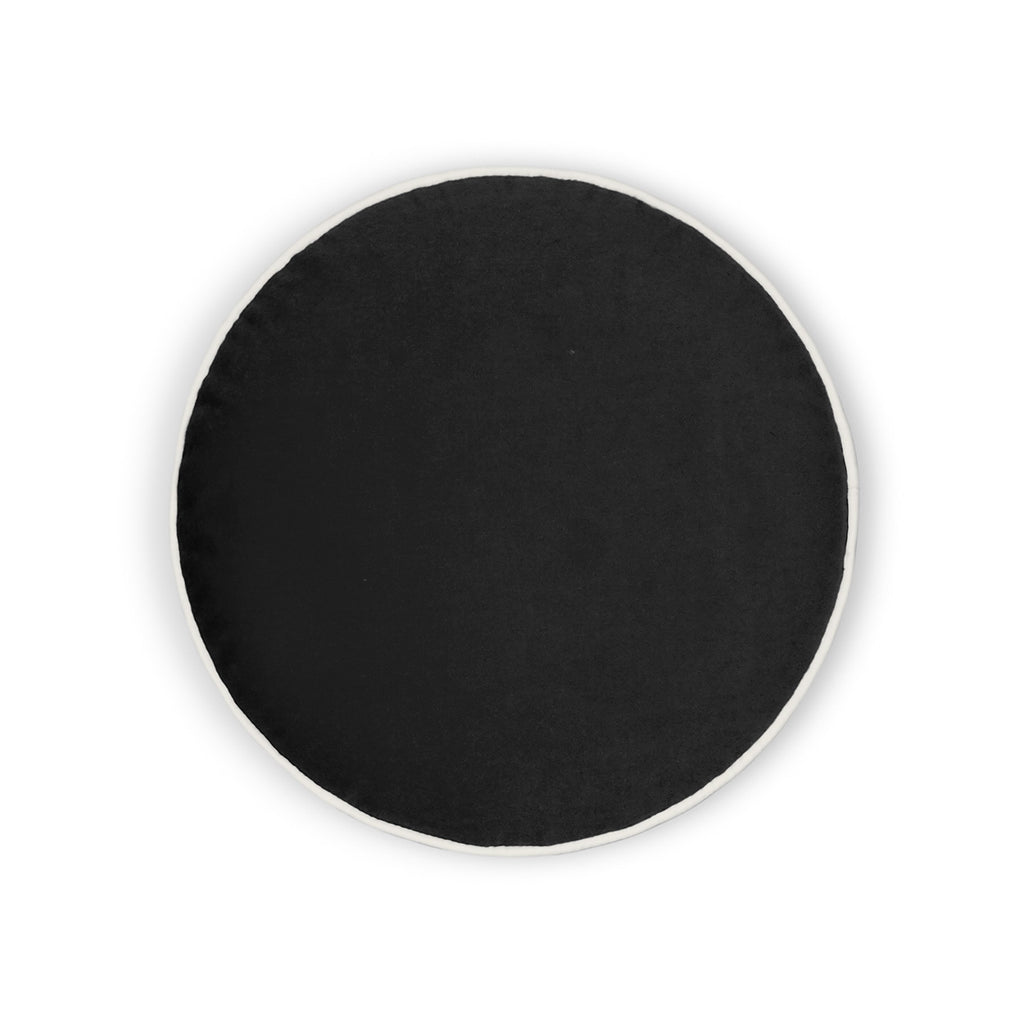 Posh Circle Pillow - Charcoal