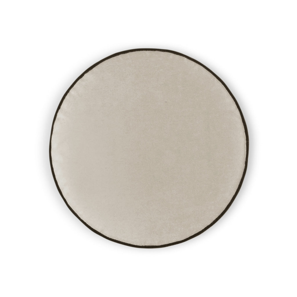 Posh Circle Pillow - Ivory