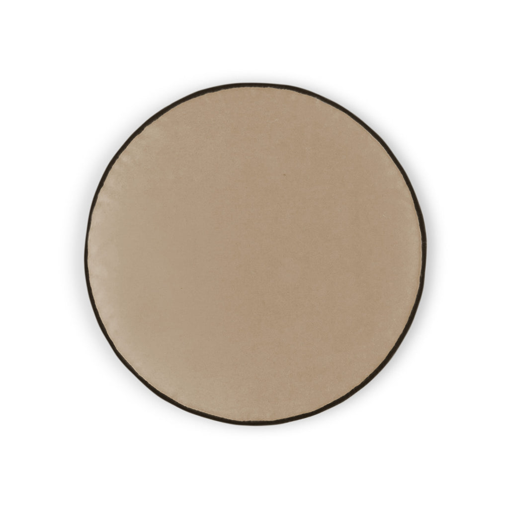 Posh Circle Pillow - Latte