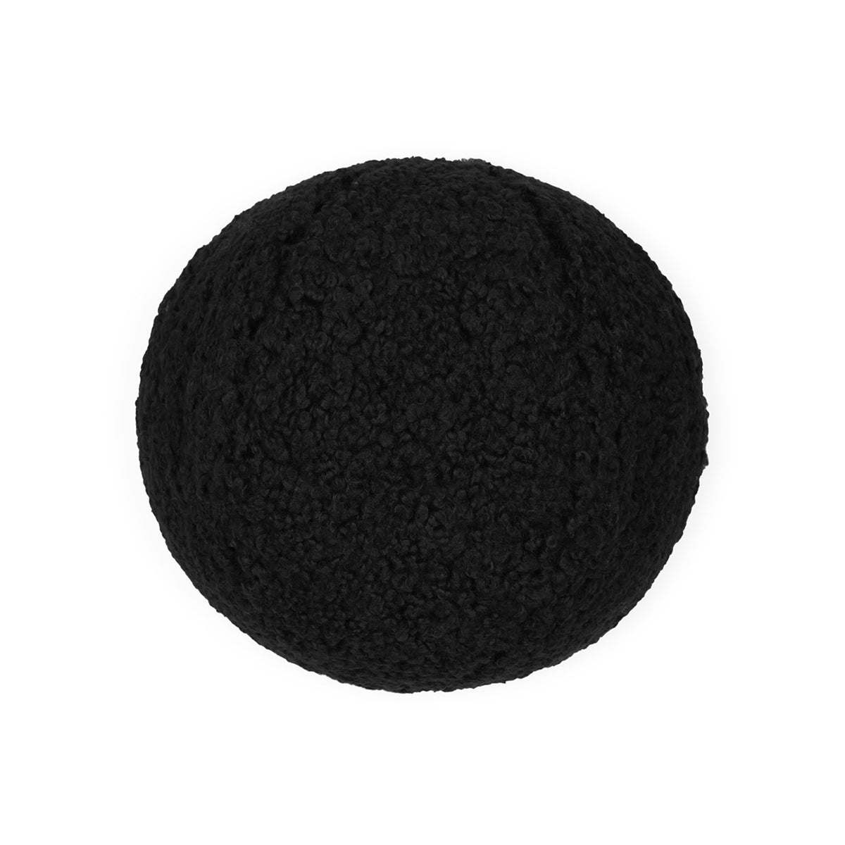 Poodle Ball Pillow - Jet