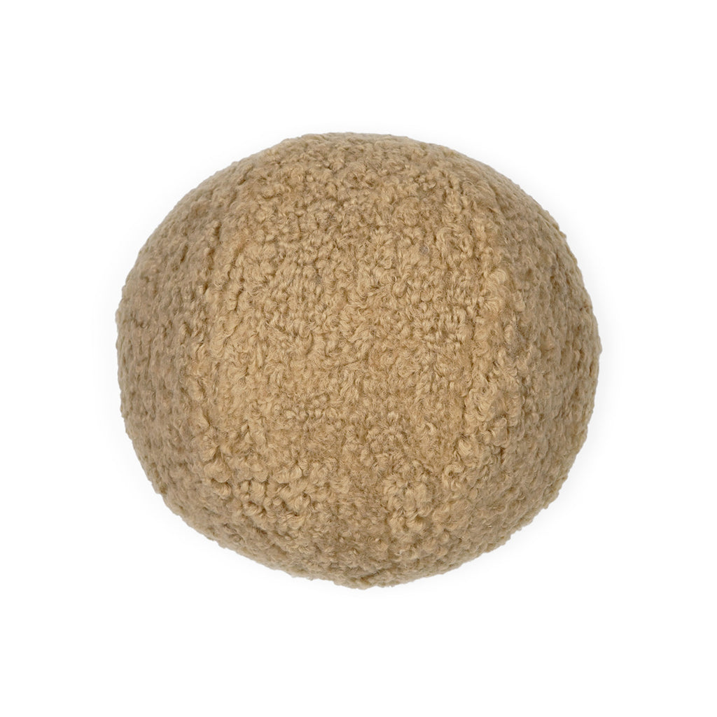 Poodle Ball Pillow - Latte