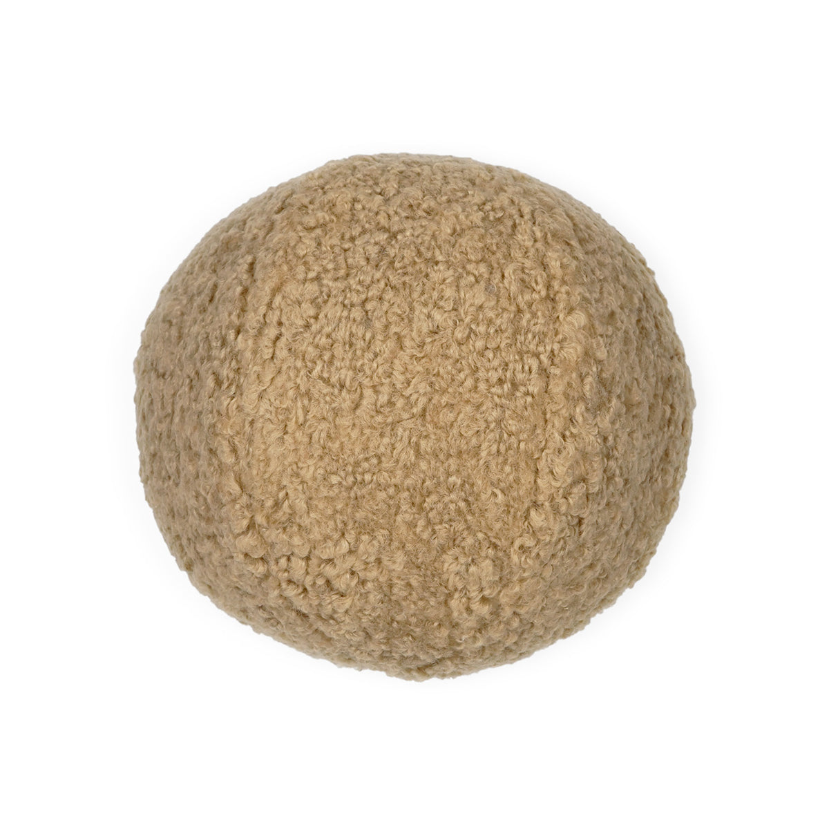 Poodle Ball Pillow - Latte