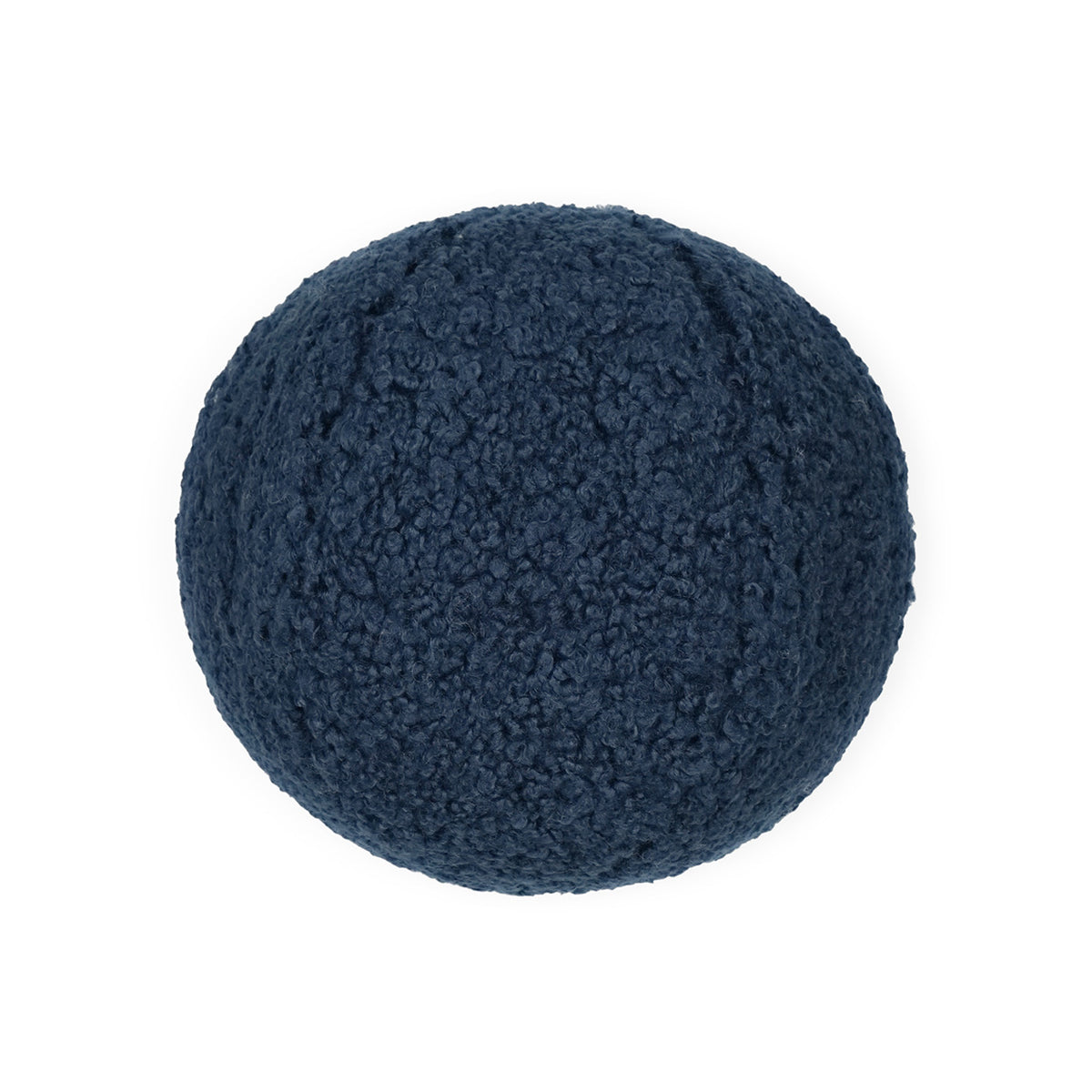 Poodle Ball Pillow - Navy