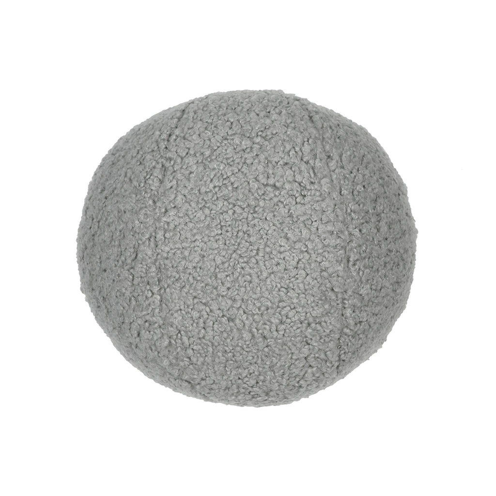 Poodle Ball Pillow - Pewter