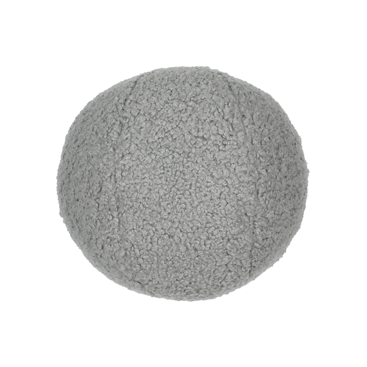 Poodle Ball Pillow - Pewter