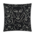 Face Up Pillow - Black