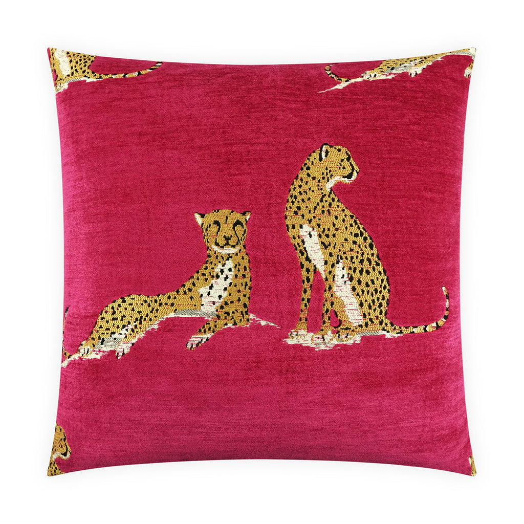 Big Iris Pillow - Fuchsia