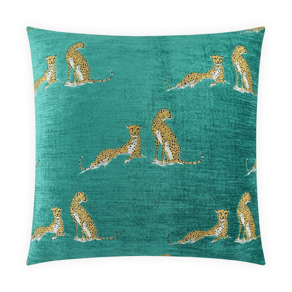 Little Iris Pillow - Aquamarine