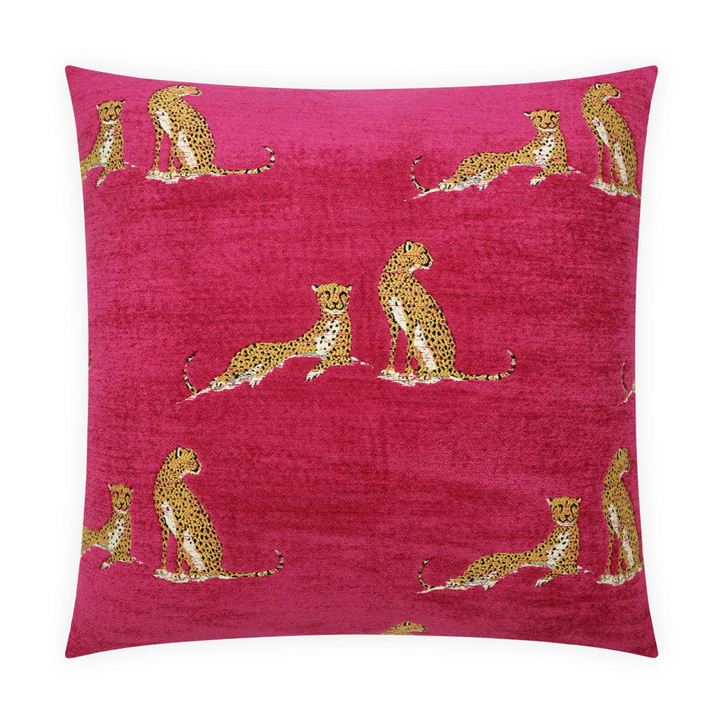 Little Iris Pillow - Fuchsia