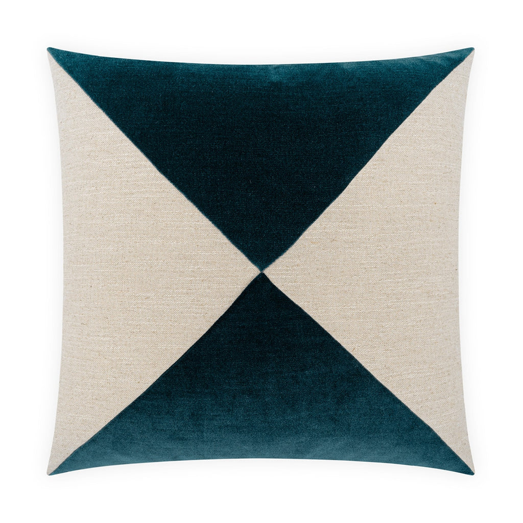 Deveraux Diamond Pillow - Azure