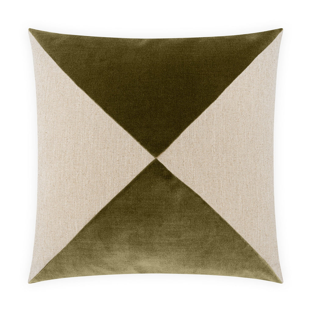 Deveraux Diamond Pillow - Olive