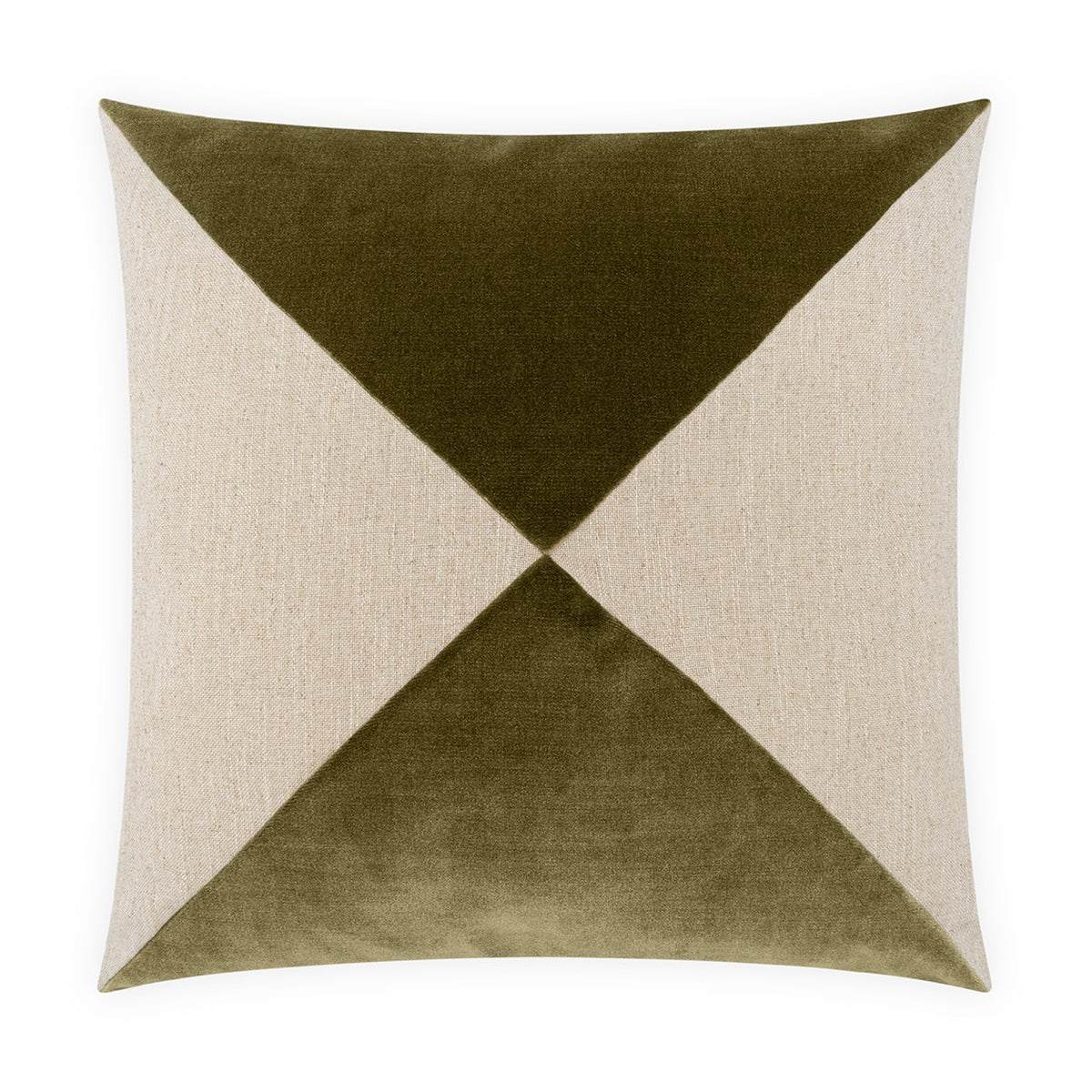 Deveraux Diamond Pillow - Olive
