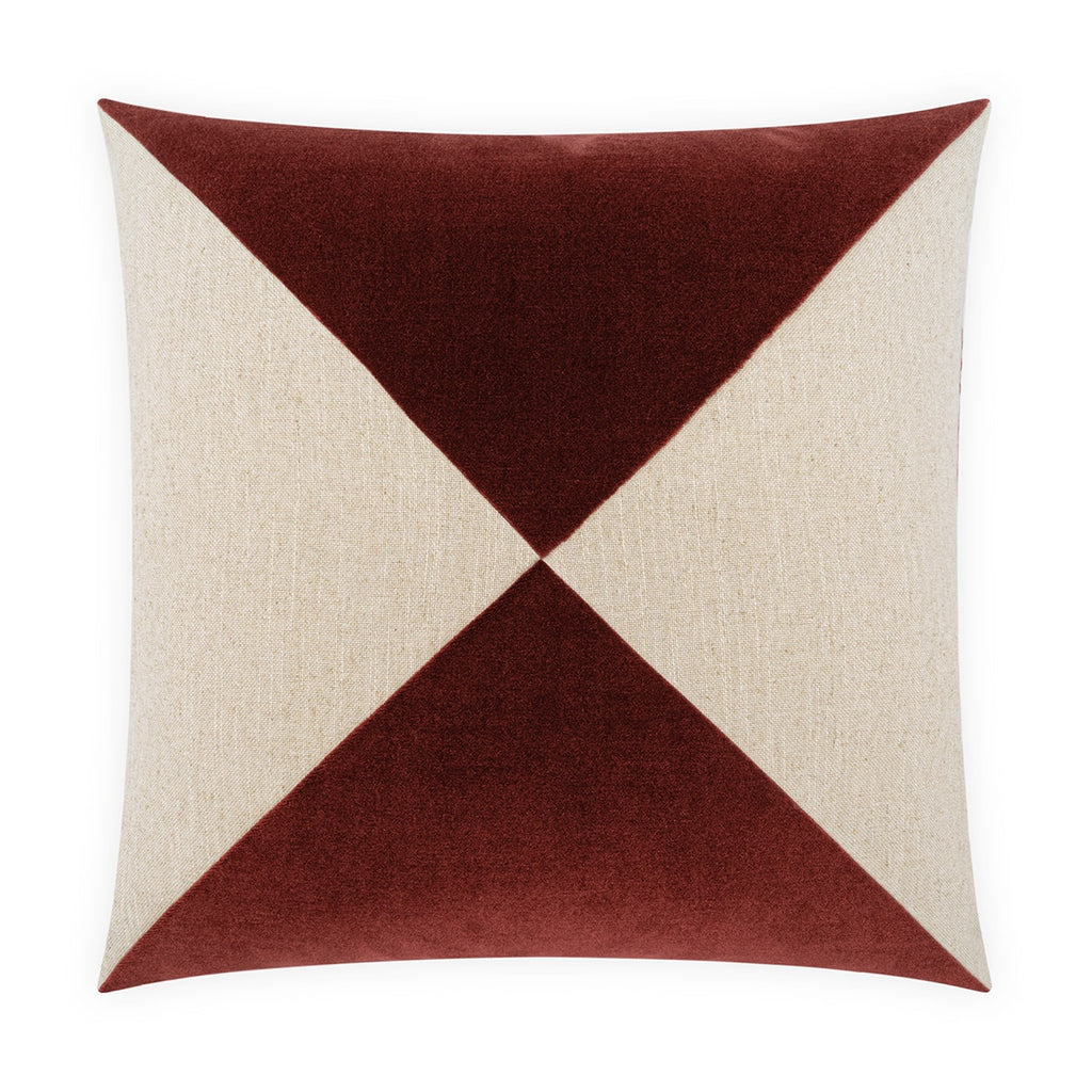 Deveraux Diamond Pillow - Red Pepper