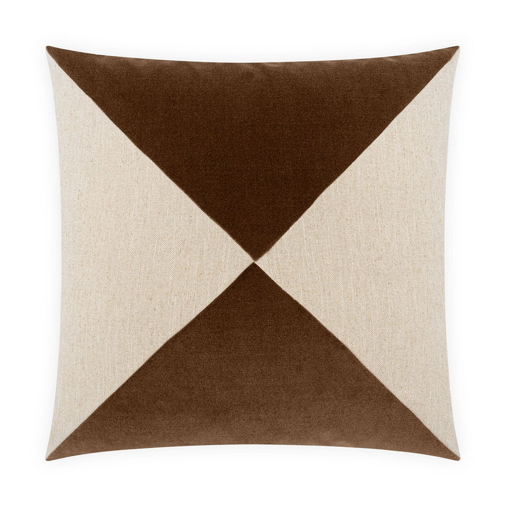 Deveraux Diamond Pillow - Walnut