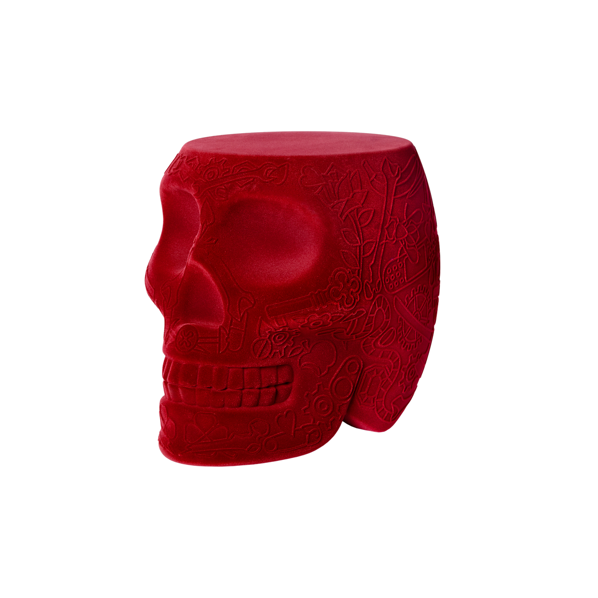 Mexico Stool & Sidetable Velvet Finish