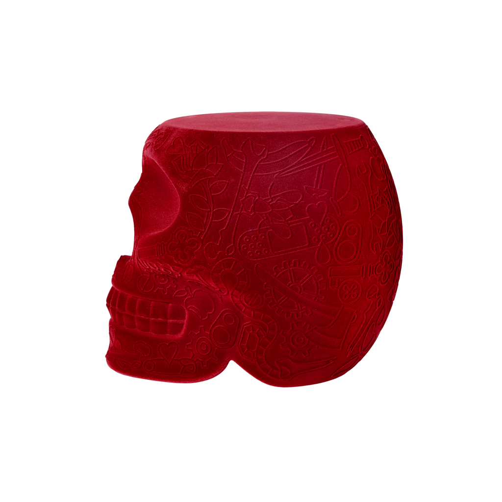 Mexico Stool & Sidetable Velvet Finish