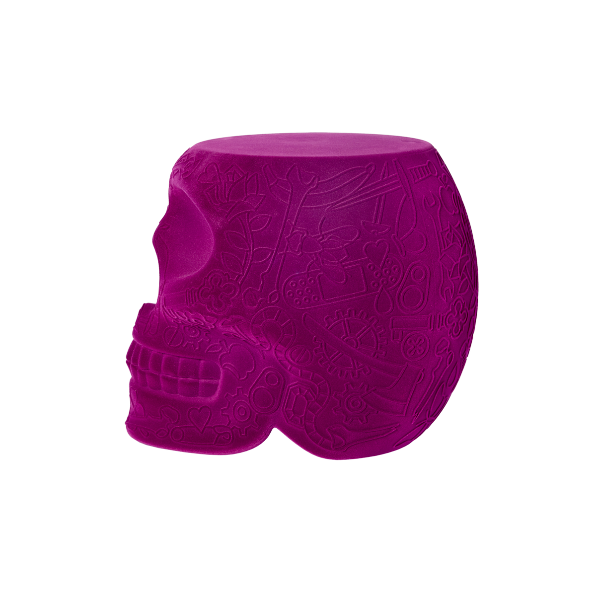Mexico Stool & Sidetable Velvet Finish