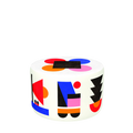 Puf de diseño para el hogar blanco M