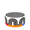 Spyral Pouf White