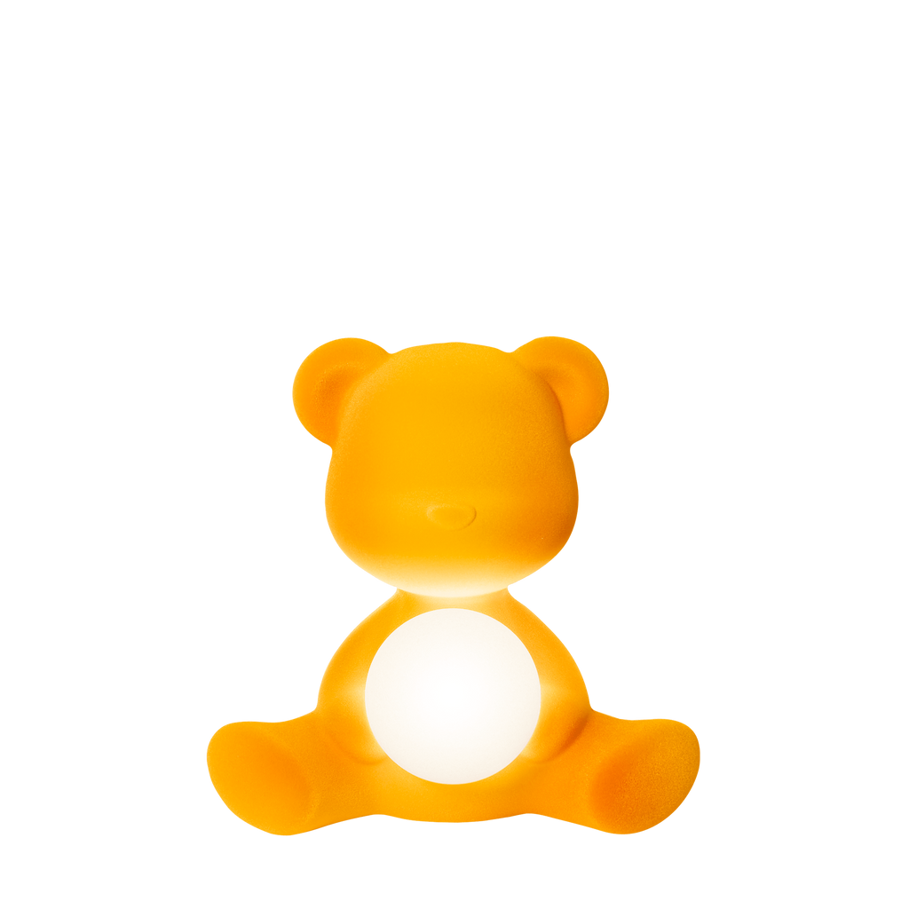 Lámpara LED Teddy Girl con acabado de terciopelo