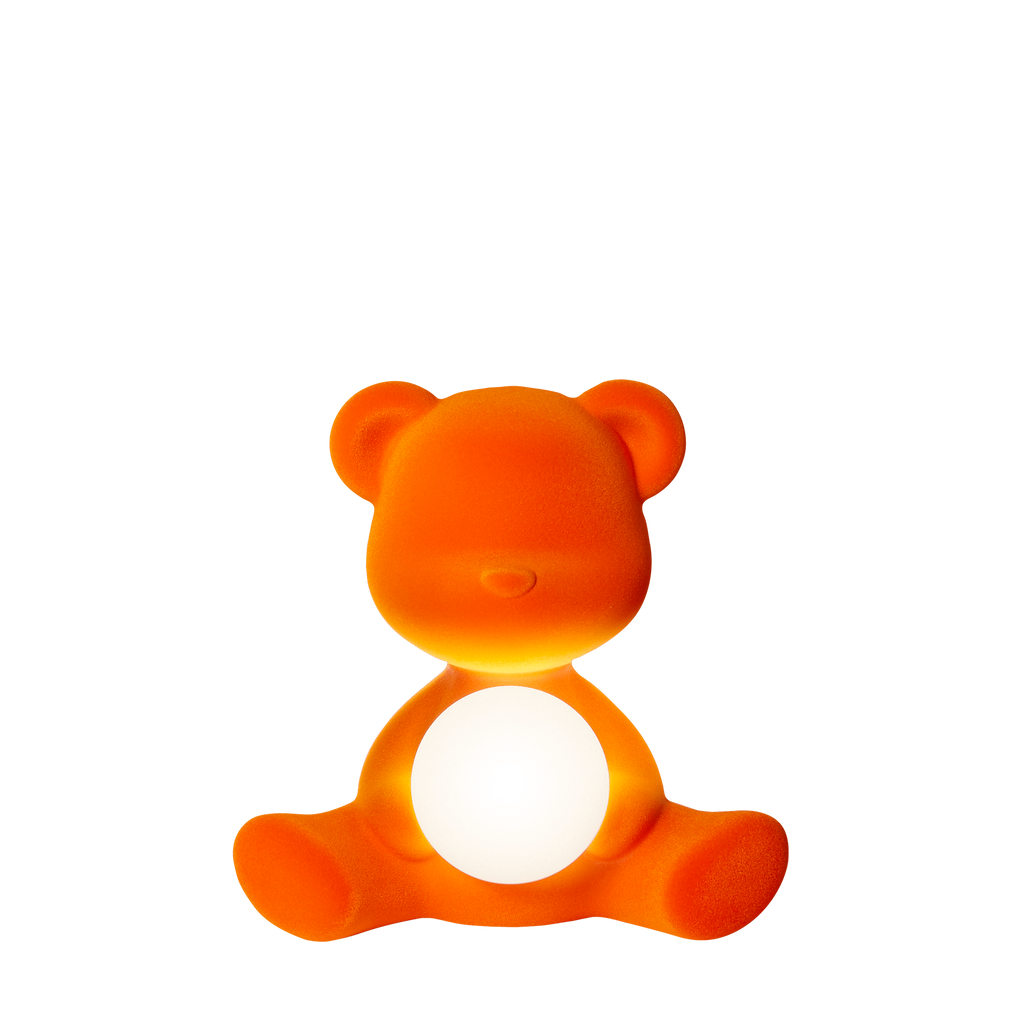 Lámpara LED Teddy Girl con acabado de terciopelo